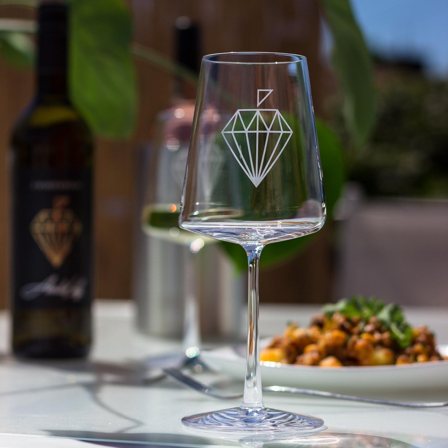 Diamant Weinglas