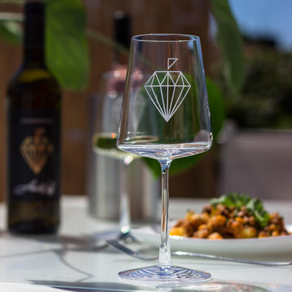 Diamant Weinglas